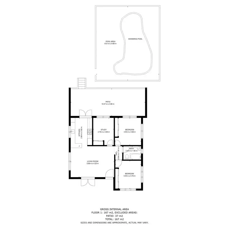 Floorplan of Homely house listing, 21 Seabreeze Road, Manly West QLD 4179