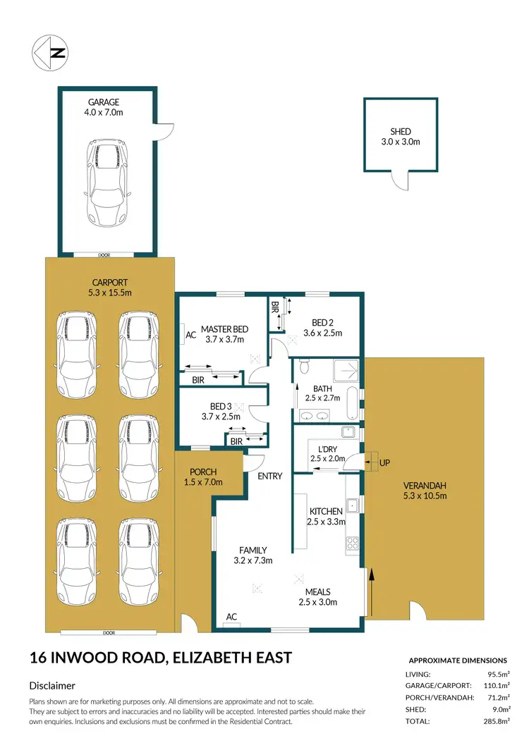 Floorplan of Homely house listing, 16 Inwood Road, Elizabeth East SA 5112