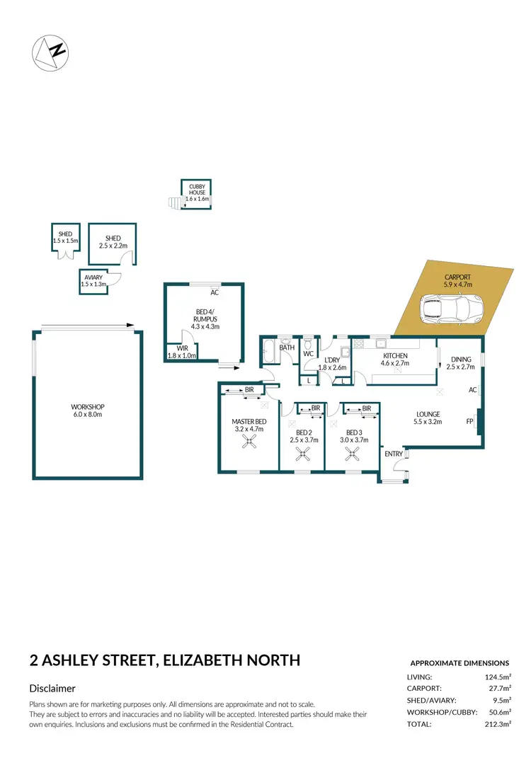 Floorplan of Homely house listing, 2 Ashley Street, Elizabeth North SA 5113