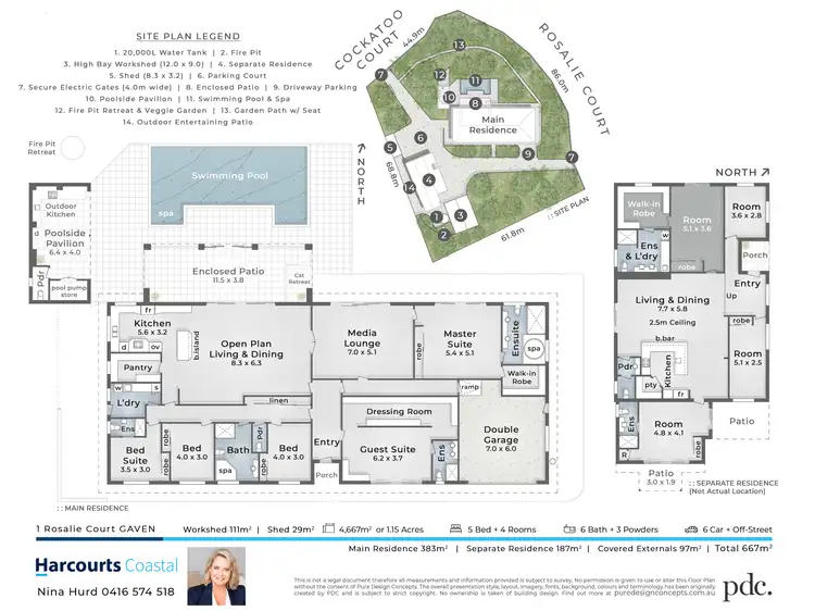 Floorplan of Homely house listing, 1 Rosalie Court, Gaven QLD 4211
