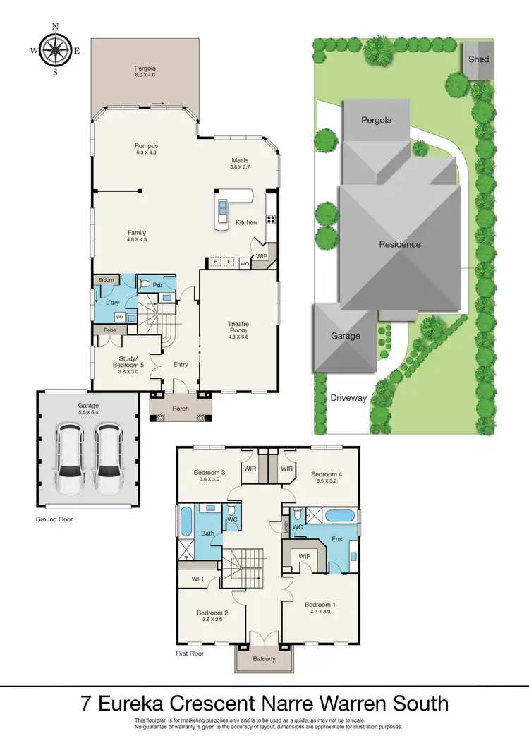 Floorplan of Homely house listing, 7 Eureka Crescent, Narre Warren South VIC 3805