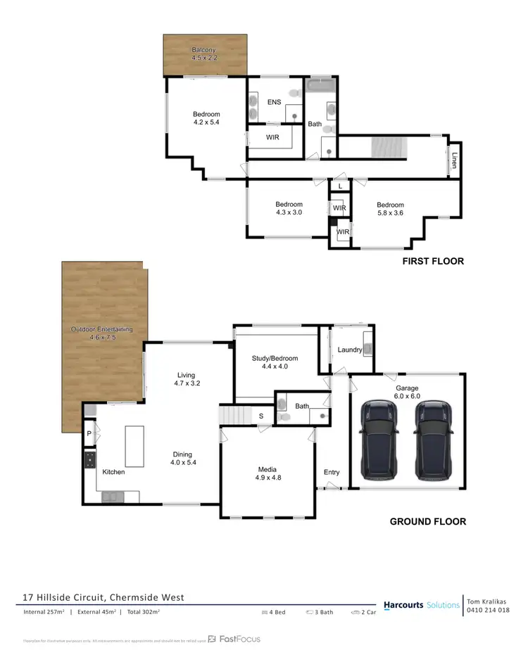 Floorplan of Homely house listing, 17 Hillside Circuit, Chermside West QLD 4032