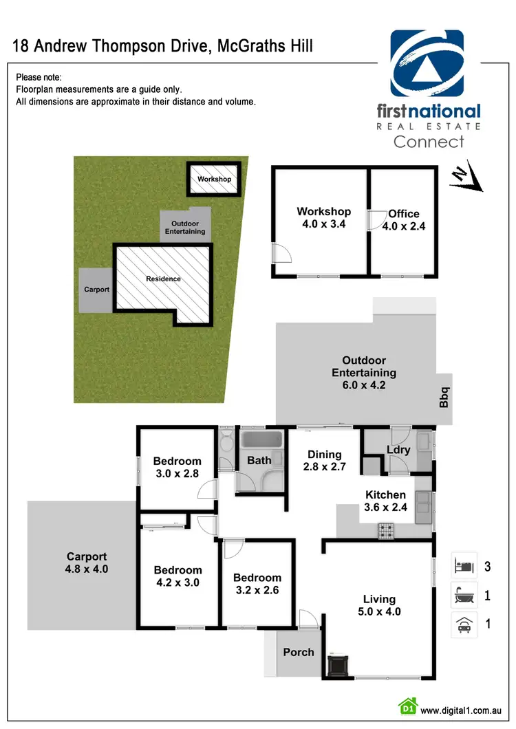 Floorplan of Homely house listing, 18 Andrew Thompson Drive, Mcgraths Hill NSW 2756