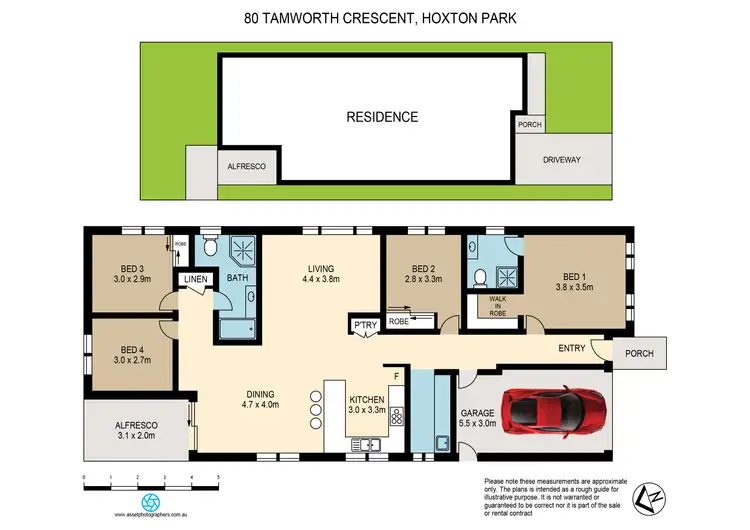 Floorplan of Homely house listing, 80 Tamworth Crescent, Hoxton Park NSW 2171