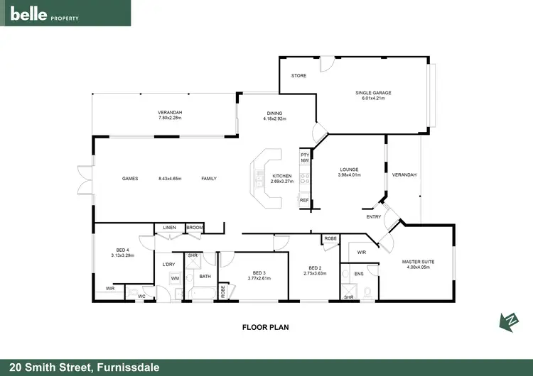 Floorplan of Homely house listing, 20 Smith Street, Furnissdale WA 6209