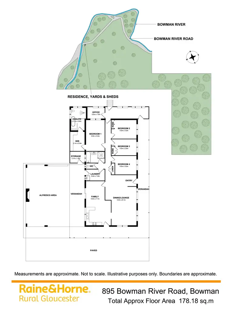 Floorplan of Homely rural property listing, 895 Bowman River Road, Bowman via, Gloucester NSW 2422