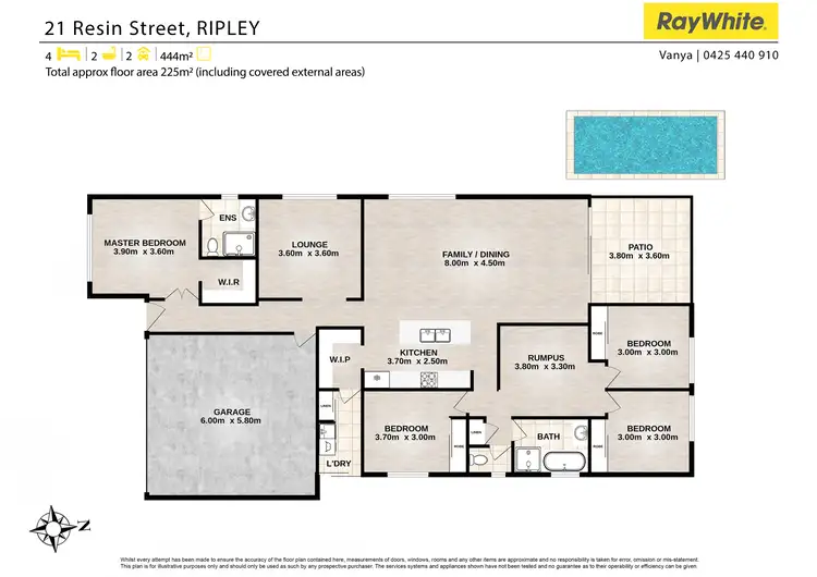 Floorplan of Homely house listing, 21 Resin Street, Ripley QLD 4306