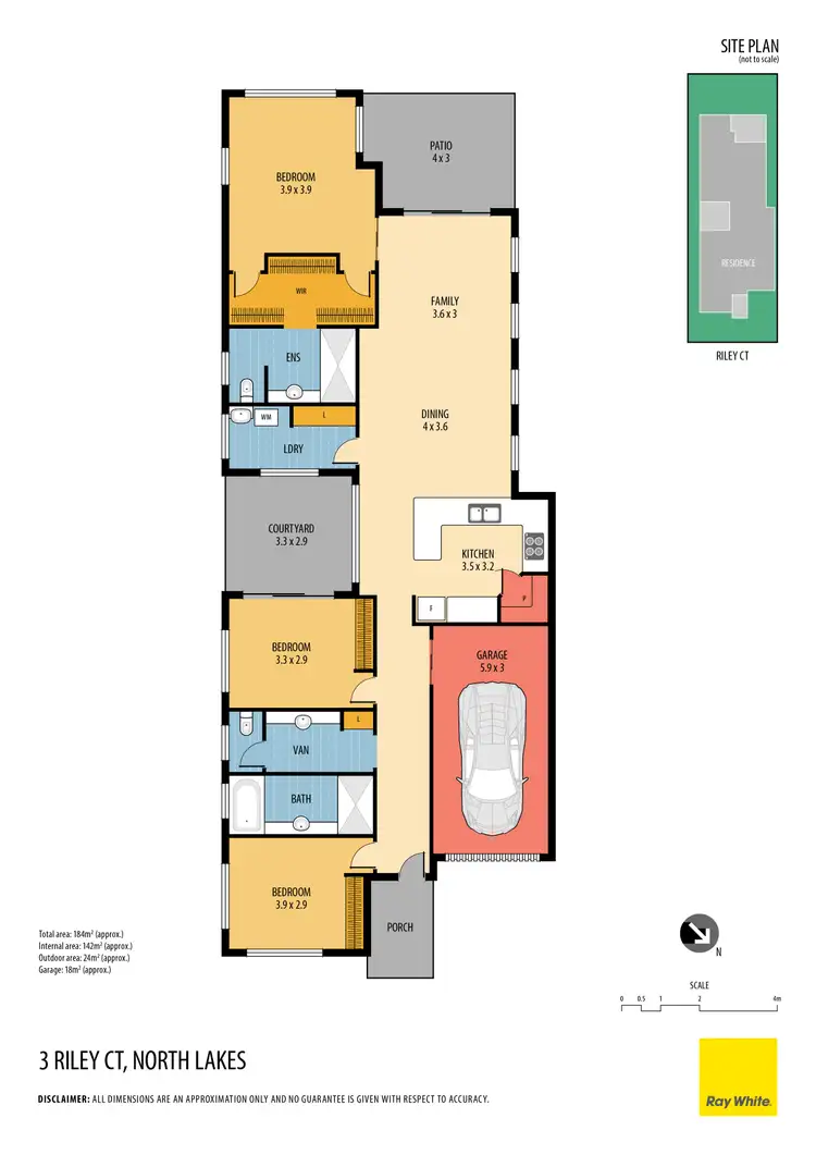 Floorplan of Homely house listing, 3 Riley Court, North Lakes QLD 4509