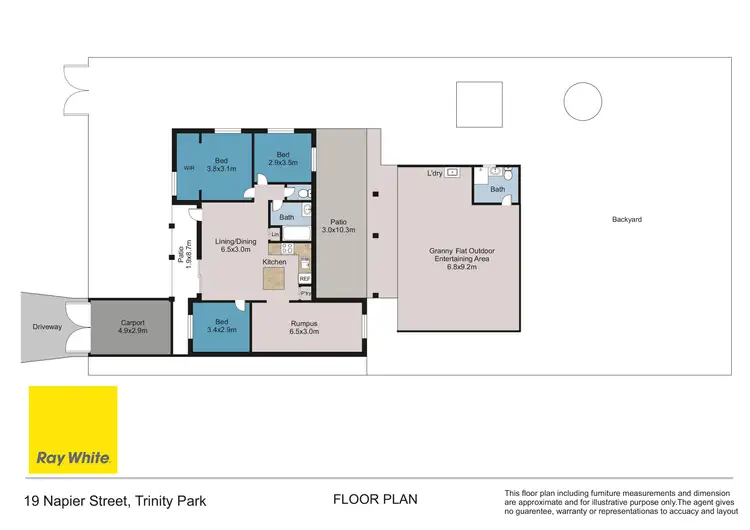 Floorplan of Homely house listing, 19 Napier Street, Trinity Park QLD 4879
