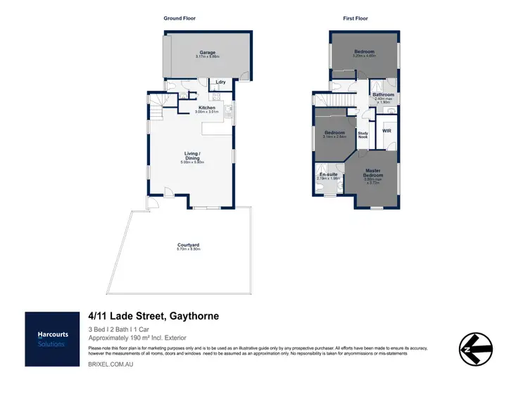 Floorplan of Homely townhouse listing, 4/11 Lade Street, Gaythorne QLD 4051