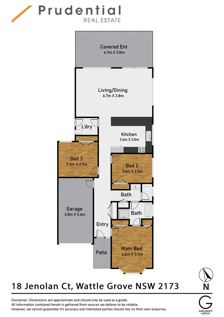 Floorplan of Homely house listing, 18 Jenolan Court, Wattle Grove NSW 2173