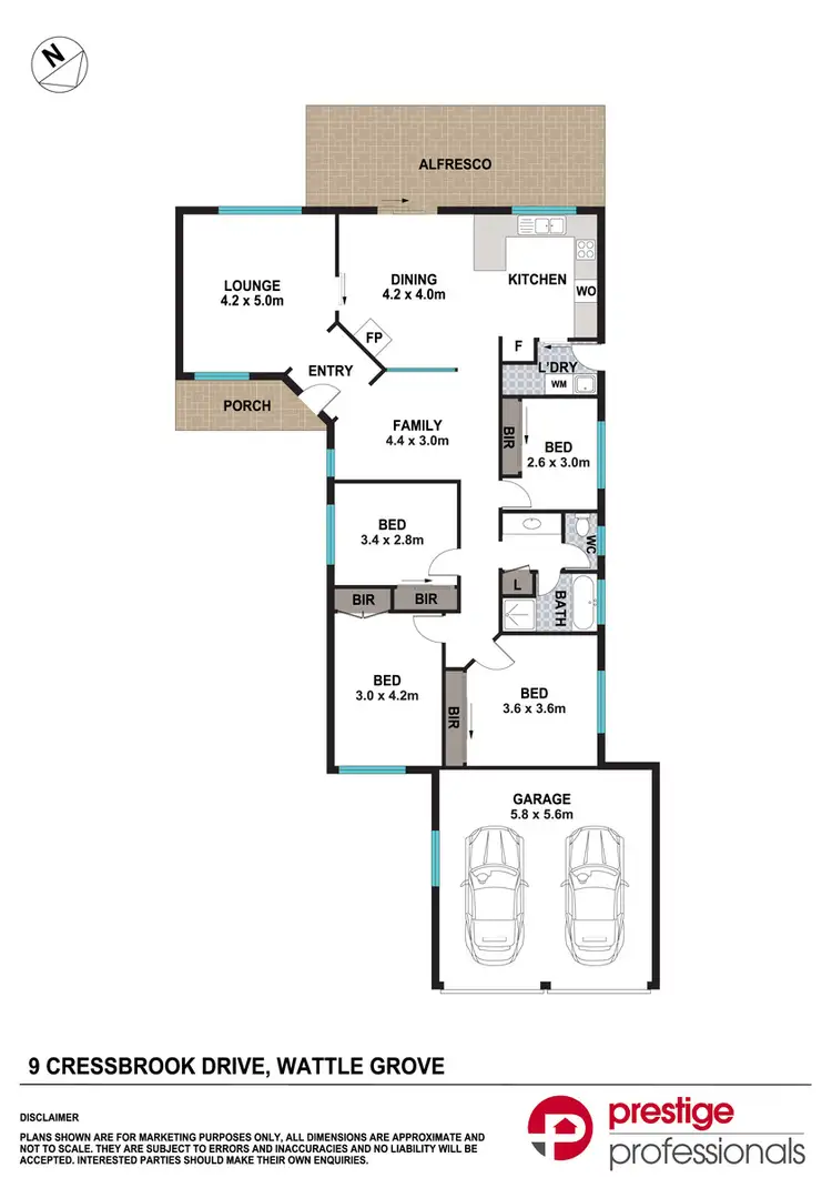 Floorplan of Homely house listing, 9 Cressbrook Drive, Wattle Grove NSW 2173