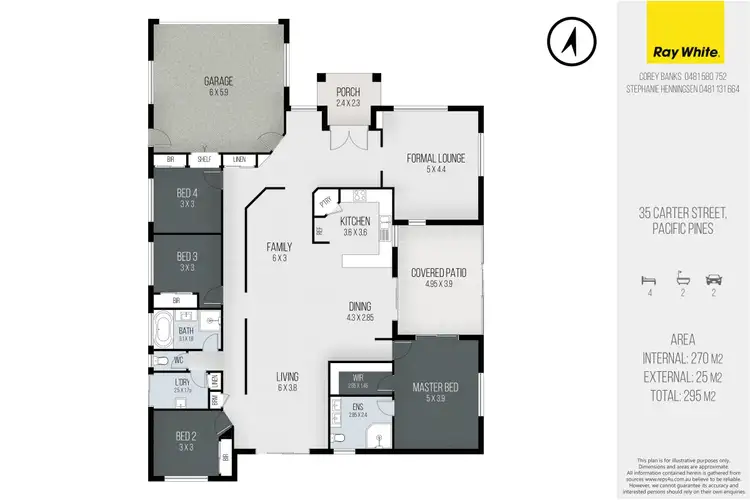 Floorplan of Homely house listing, 35 Carter Street, Pacific Pines QLD 4211