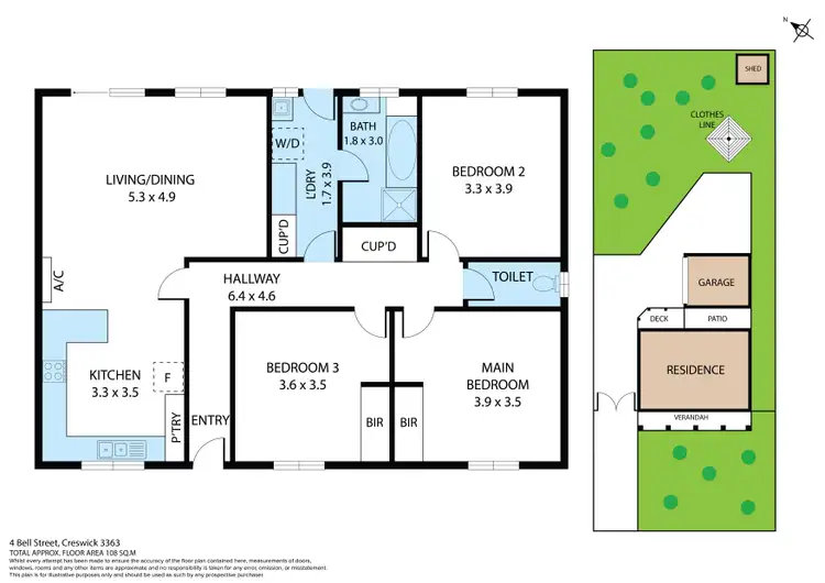 Floorplan of Homely house listing, 4 Bell Street, Creswick VIC 3363