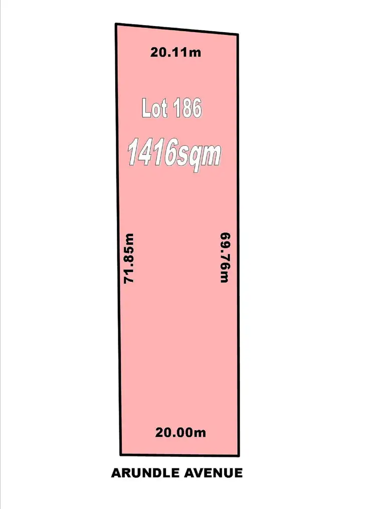 Floorplan of Homely land listing, LOT 186, 40 Arundle Avenue, Greenmount WA 6056