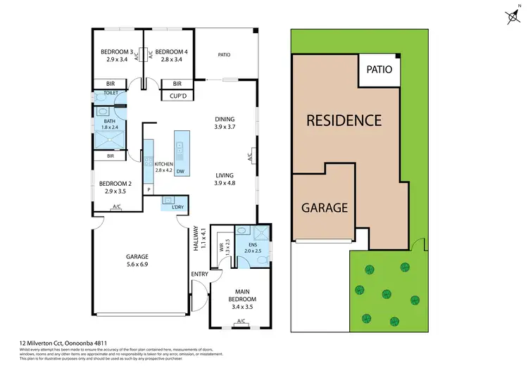 Floorplan of Homely house listing, 12 Milverton Circuit, Oonoonba QLD 4811