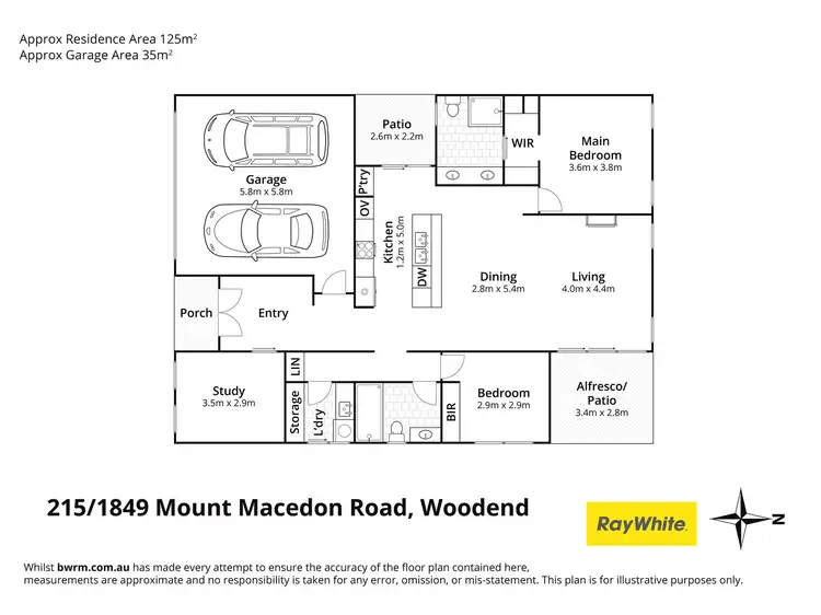 Floorplan of Homely house listing, Villa 215/1849 Mount Macedon Road, Woodend VIC 3442