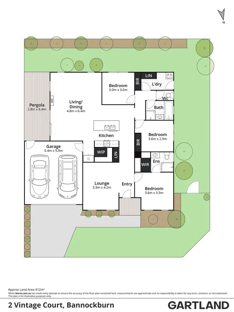 Floorplan of Homely house listing, 2 Vintage Court, Bannockburn VIC 3331