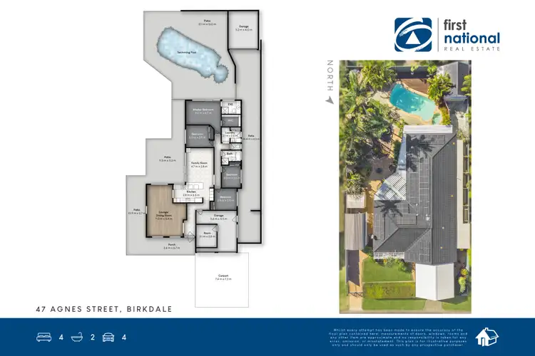 Floorplan of Homely house listing, 47 Agnes Street, Birkdale QLD 4159