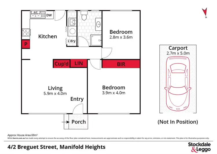 Floorplan of Homely unit listing, 4/2 Breguet Street, Manifold Heights VIC 3218