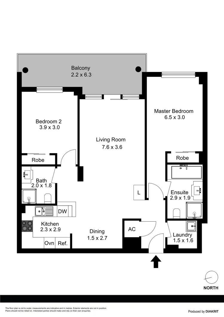 Floorplan of Homely apartment listing, 94/121-133 Pacific Highway, Hornsby NSW 2077