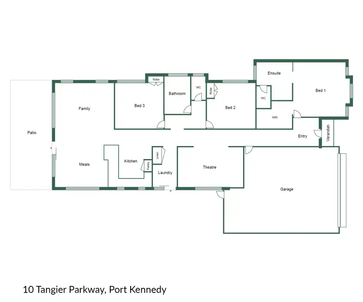 Floorplan of Homely house listing, 10 Tangier Parkway, Port Kennedy WA 6172