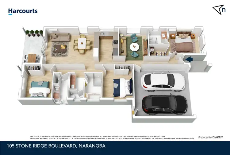 Floorplan of Homely house listing, 105 Stone Ridge Boulevard, Narangba QLD 4504
