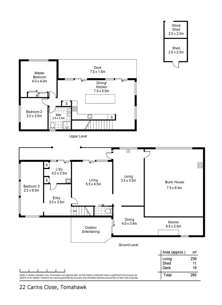 Floorplan of Homely house listing, 22 Carins Close, Tomahawk TAS 7262