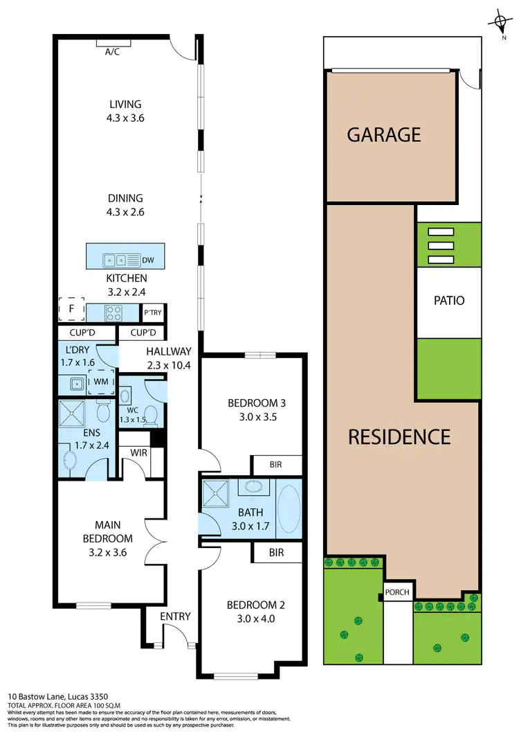 Floorplan of Homely house listing, 10 Bastow Lane, Lucas VIC 3350
