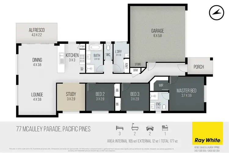 Floorplan of Homely house listing, 77 Mcauley Parade, Pacific Pines QLD 4211