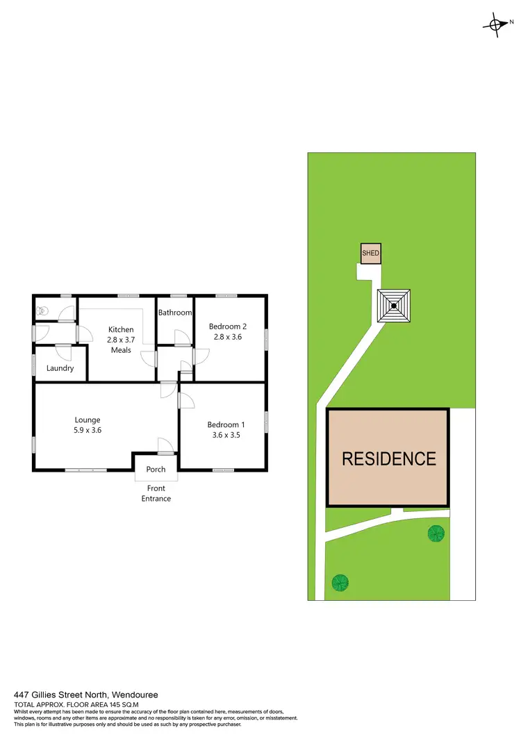Floorplan of Homely house listing, 447 Gillies Street North, Wendouree VIC 3355