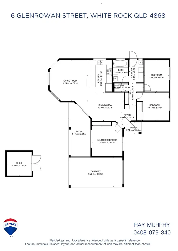 Floorplan of Homely house listing, 6 Glenrowan Street, White Rock QLD 4868