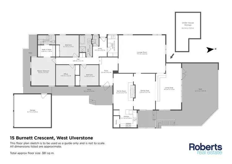 Floorplan of Homely house listing, 15 Burnett Crescent, West Ulverstone TAS 7315