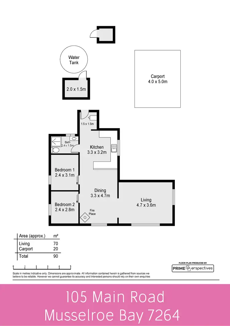 Floorplan of Homely house listing, 105 Main Road, Musselroe Bay TAS 7264