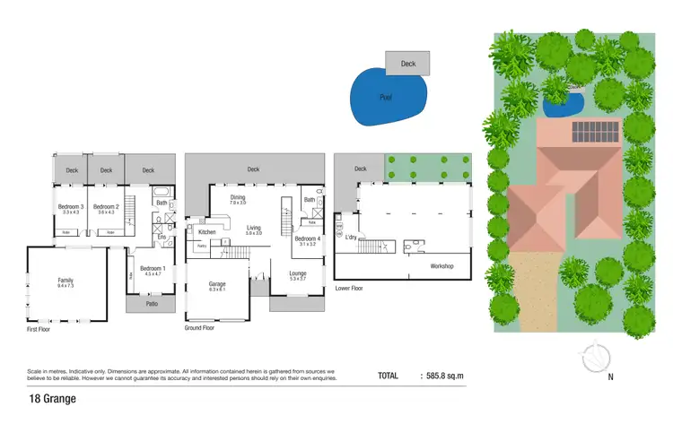 Floorplan of Homely house listing, 18 Grange Court, Castle Hill QLD 4810