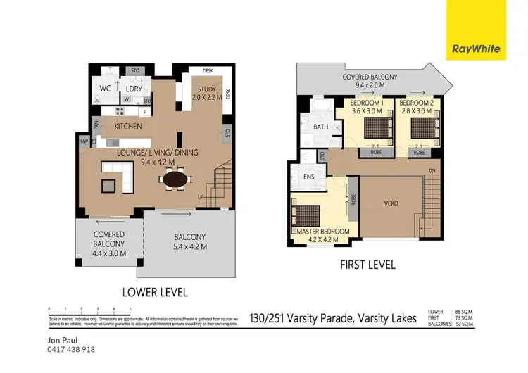 Floorplan of Homely apartment listing, 130/251 Varsity Parade, Varsity Lakes QLD 4227