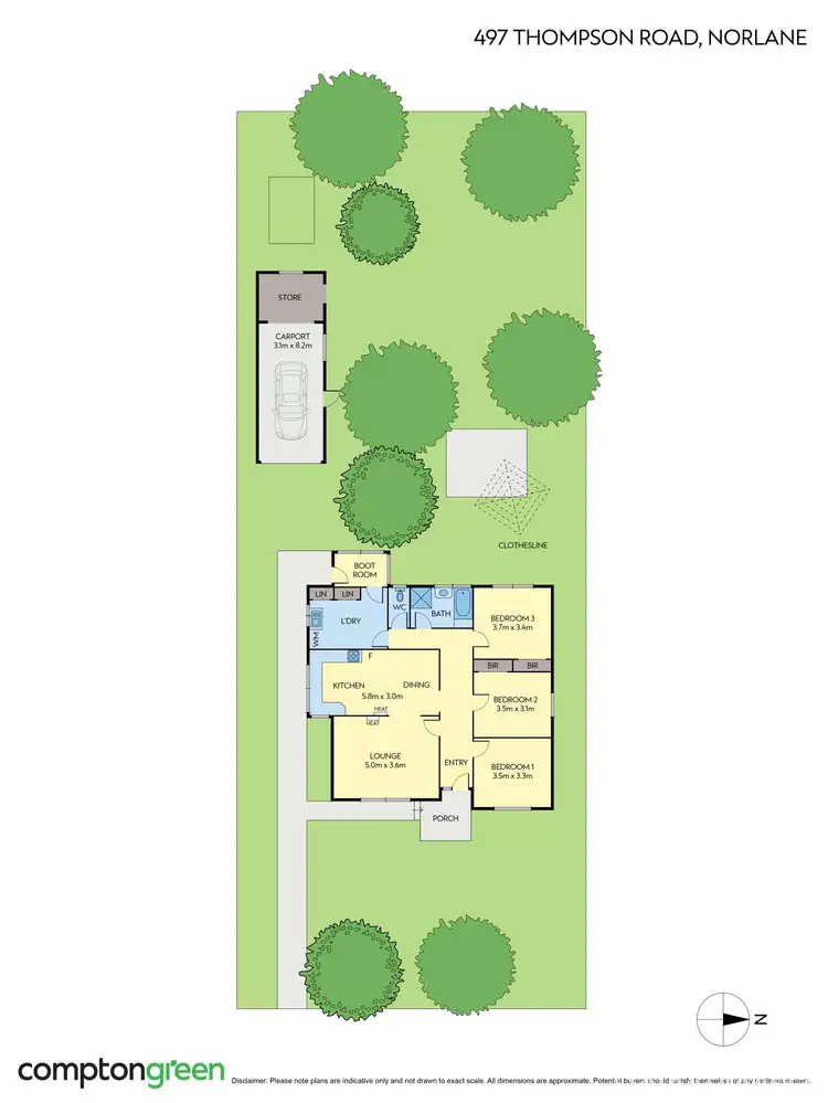Floorplan of Homely house listing, 497 Thompson Road, Norlane VIC 3214