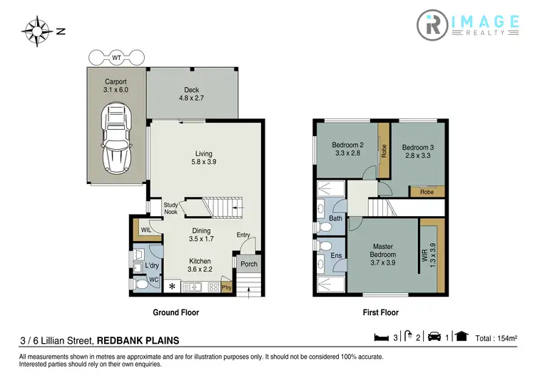 Floorplan of Homely townhouse listing, 3/6 Lillian St, Redbank Plains QLD 4301