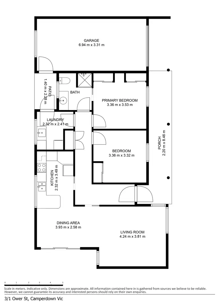 Floorplan of Homely unit listing, 3/1 Ower Street, Camperdown VIC 3260