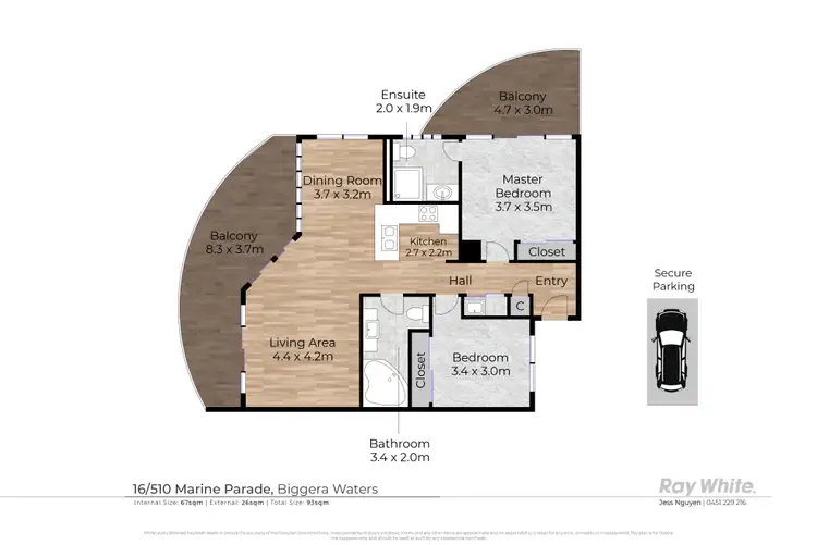 Floorplan of Homely unit listing, 16/510 Marine Parade, Biggera Waters QLD 4216