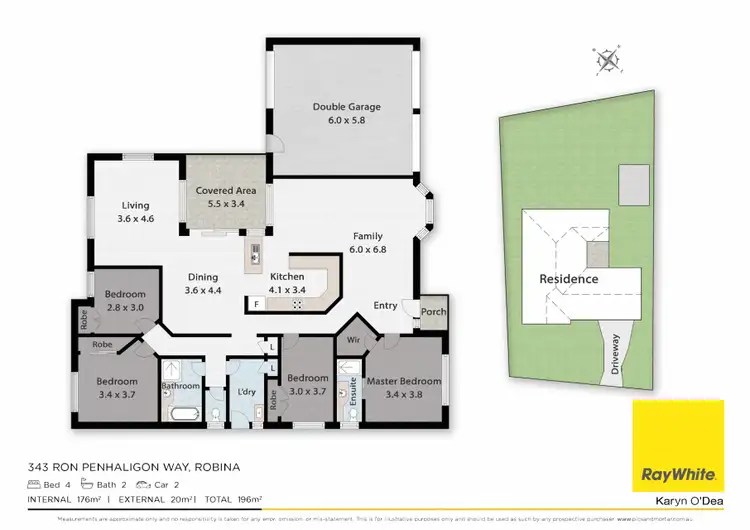 Floorplan of Homely house listing, 343 Ron Penhaligon Way, Robina QLD 4226