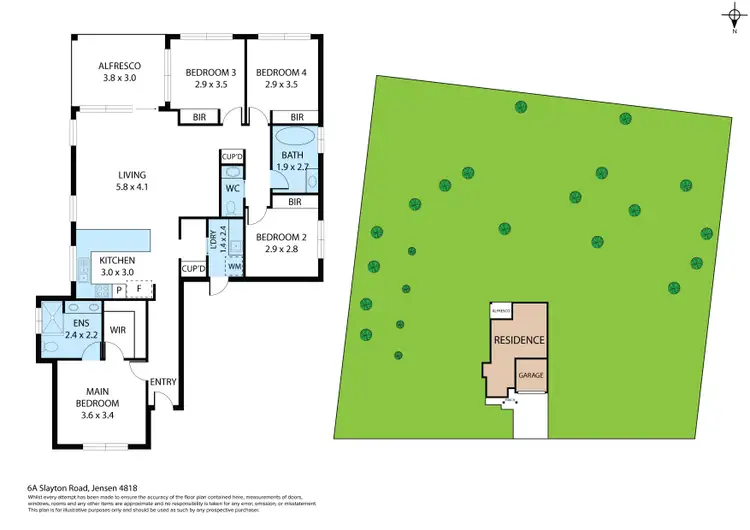 Floorplan of Homely house listing, 6A Slayton Road, Jensen QLD 4818