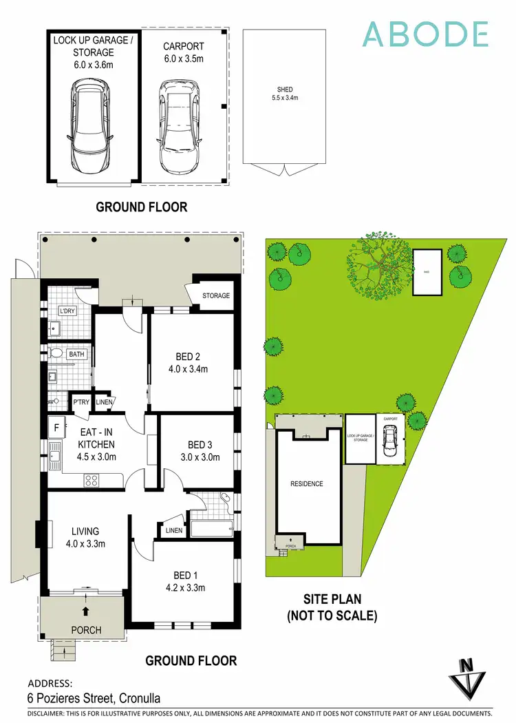 Floorplan of Homely house listing, 6 Pozieres Street, Cronulla NSW 2230