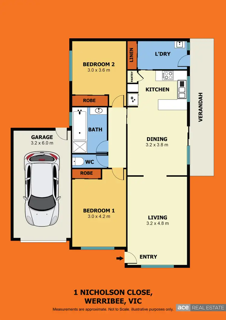 Floorplan of Homely house listing, 1 Nicholson Close, Werribee VIC 3030
