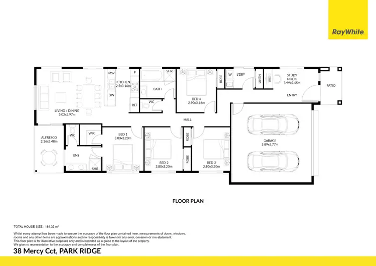 Floorplan of Homely house listing, 38 Mercy Circuit, Park Ridge QLD 4125