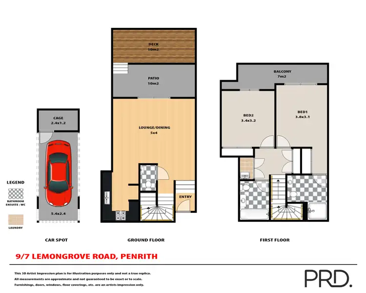 Floorplan of Homely unit listing, 9/7-9 Lemongrove Road, Penrith NSW 2750