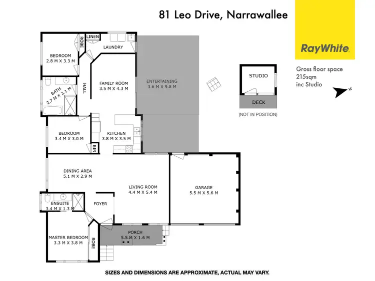 Floorplan of Homely house listing, 81 Leo Drive, Narrawallee NSW 2539