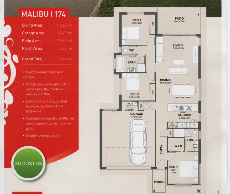 Floorplan of Homely house listing, 77 Augustus Boulevard, Urraween QLD 4655