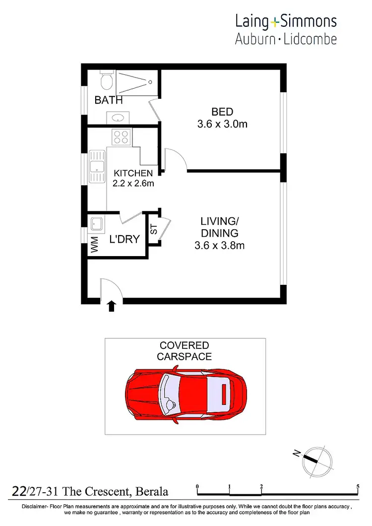 Floorplan of Homely unit listing, 22/27-31 The Crescent, Berala NSW 2141