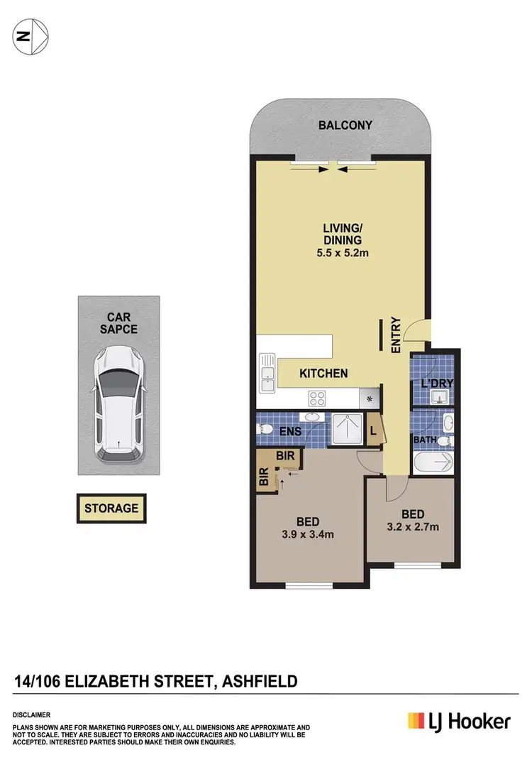 Floorplan of Homely apartment listing, 14/106-116 Elizabeth Street, Ashfield NSW 2131
